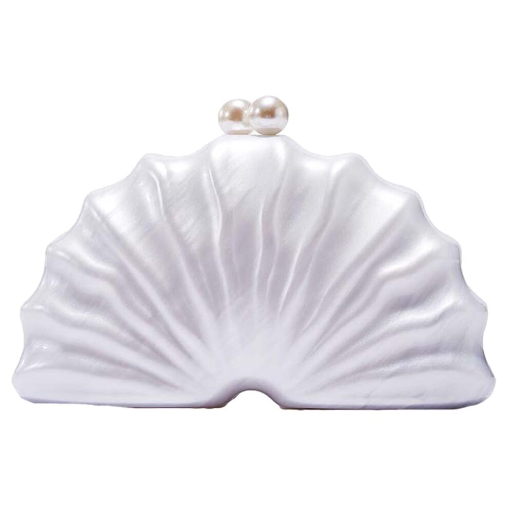 2679 Acrylic Shell Purse Evening Clutch Acrylic Evening Handbag Seashell